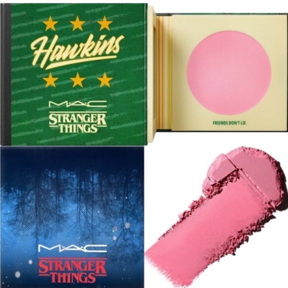 MAC Cosmetics x Stranger Things powder blush in shade "Friends Don't Lie" New